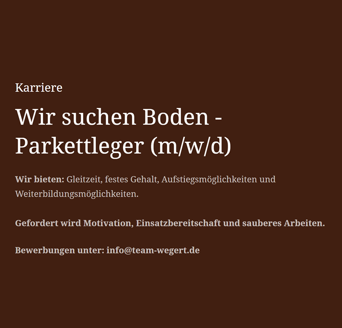 Boden Parkettleger für  Mainbernheim